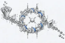 An exploded technical assembly for The New Compiler and the Loop